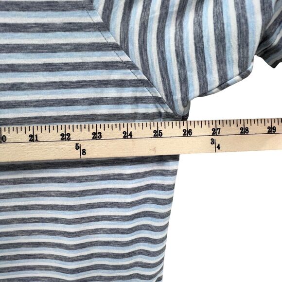 Peter Millar Polo Shirt XXL Blue Stripe Soft Tencel Blend Stretch Quick Dry Golf - Picture 7 of 13